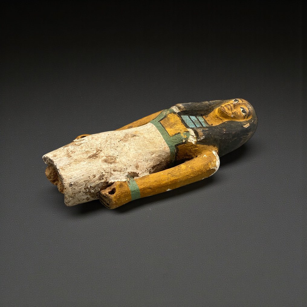 Αντίγραφο της αρχαίας αιγυπτιακής Ξύλινο άγαλμα θραύσμα γυναίκας λατρευτή  (χωρίς τιμή ασφαλείας) #3.2