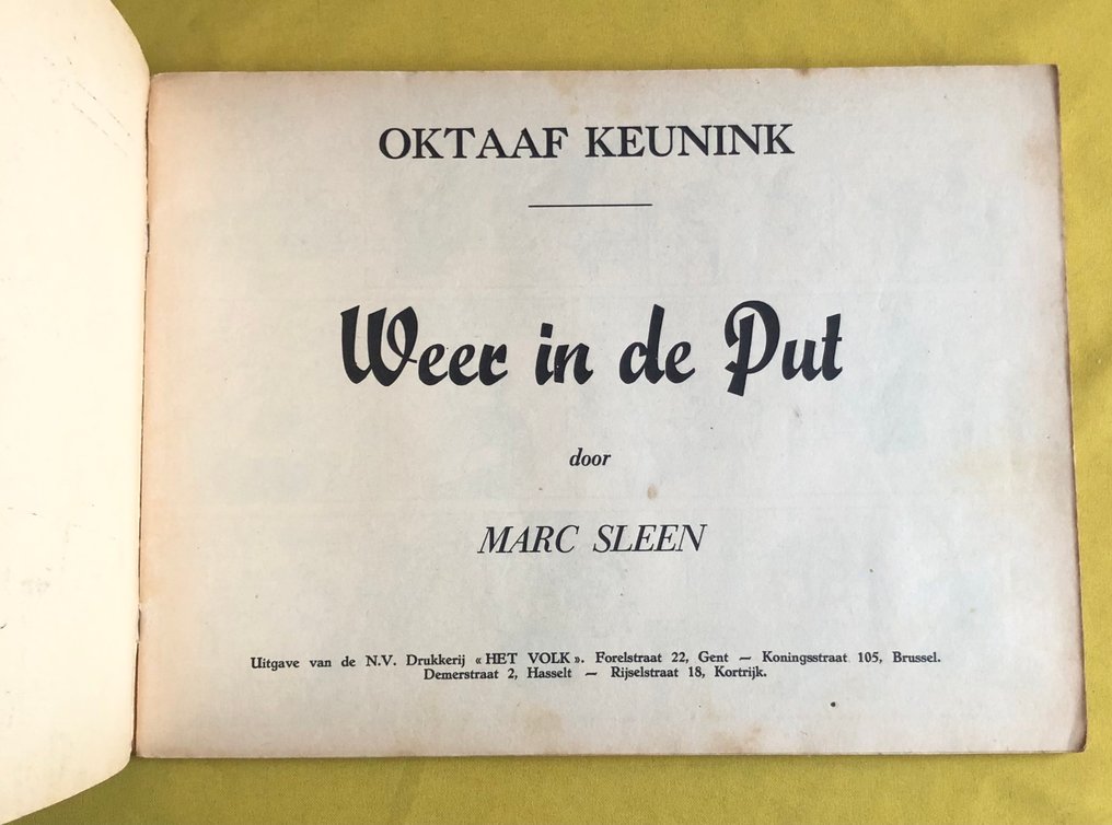 Marc Sleen - Oktaaf Keunink 5 Weer in de Put ! - 1 Album - Prima edizione - 1961 #2.1