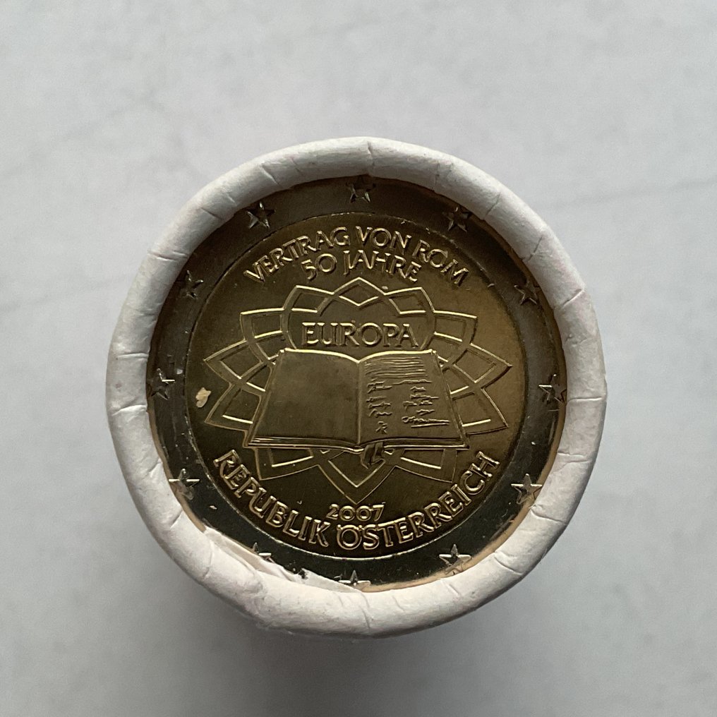 Oostenrijk. 2 Euro 2007 "Verdrag van Rome" (25 stuks) in zichtrol  (Zonder minimumprijs) #1.0