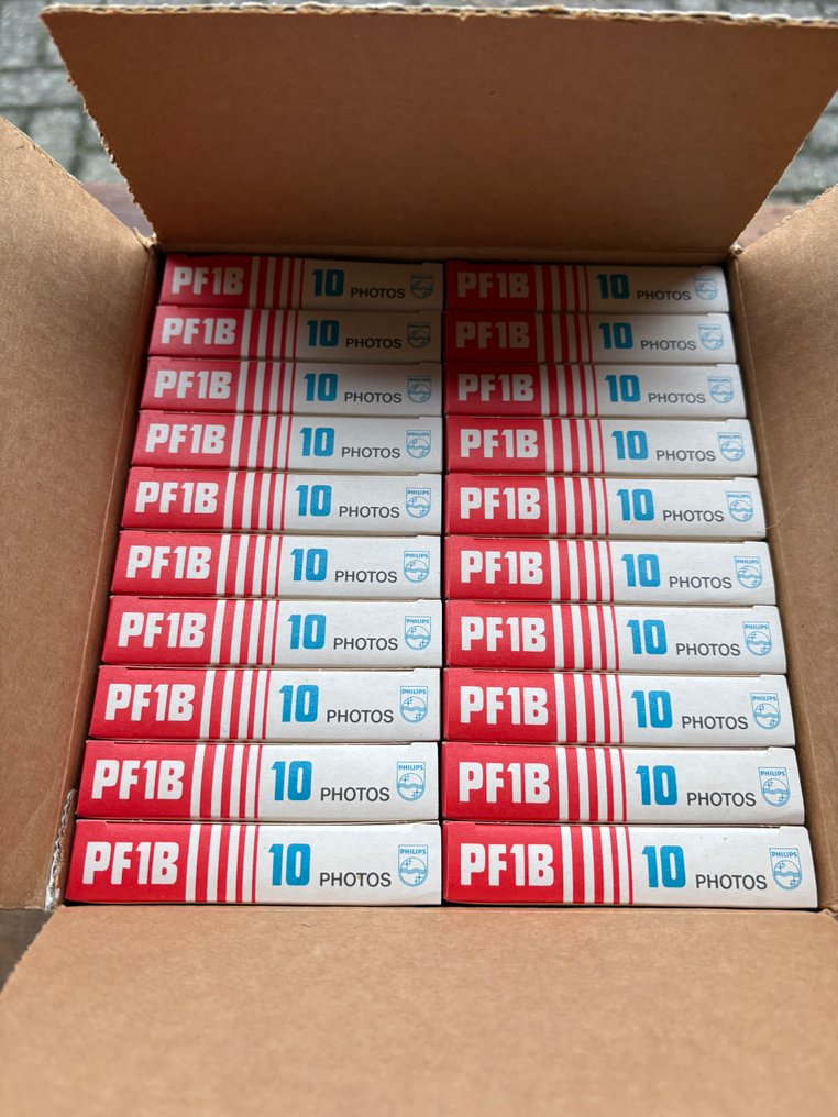 Philips Photoflux PF1B – 40 doosjes (400 flitslampen) – NOS – jaren 50/60 | Philips Analogue camera #2.1