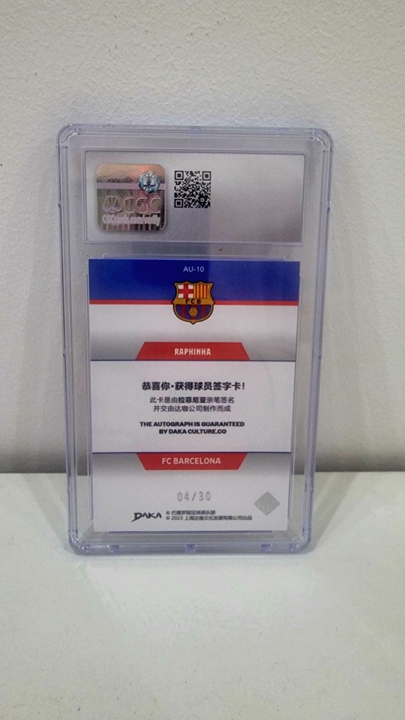 2022/23 DAKA Barcelona Holocene Raphinha Autografiada - CGC 9 Graded card #1.0