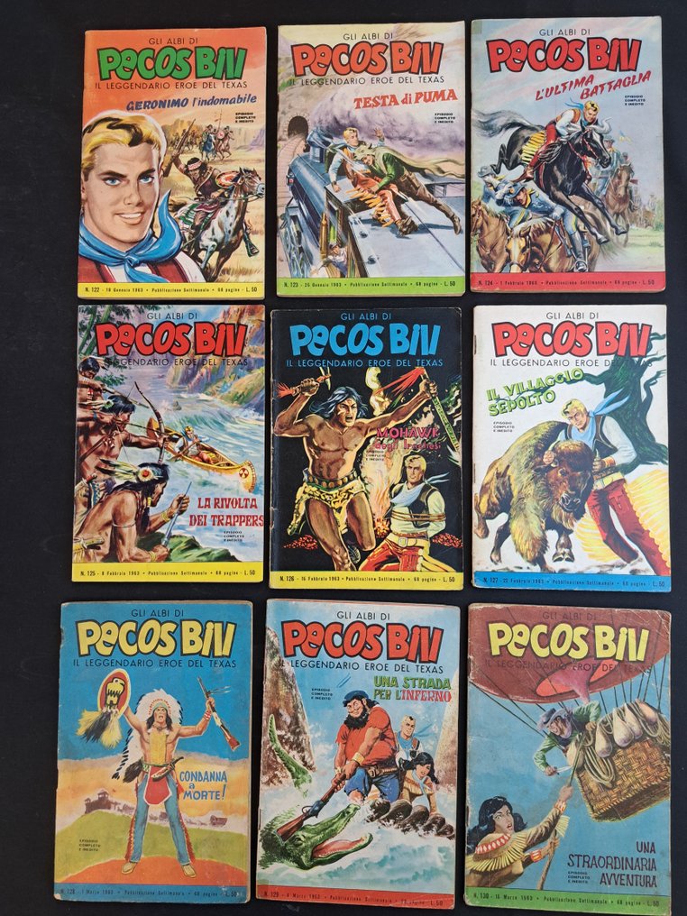 Gli Albi di Pecos Bill Fasani Completa e Figurine Sagomate SEPIM - 54 Comic - First edition #4.3