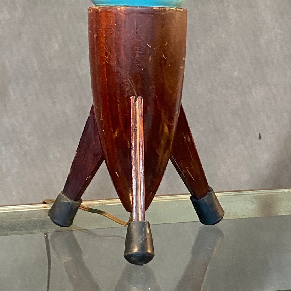 Desk lamp - Wood, Aluminium, Space-age made in Italy in the 1950s. #3.2