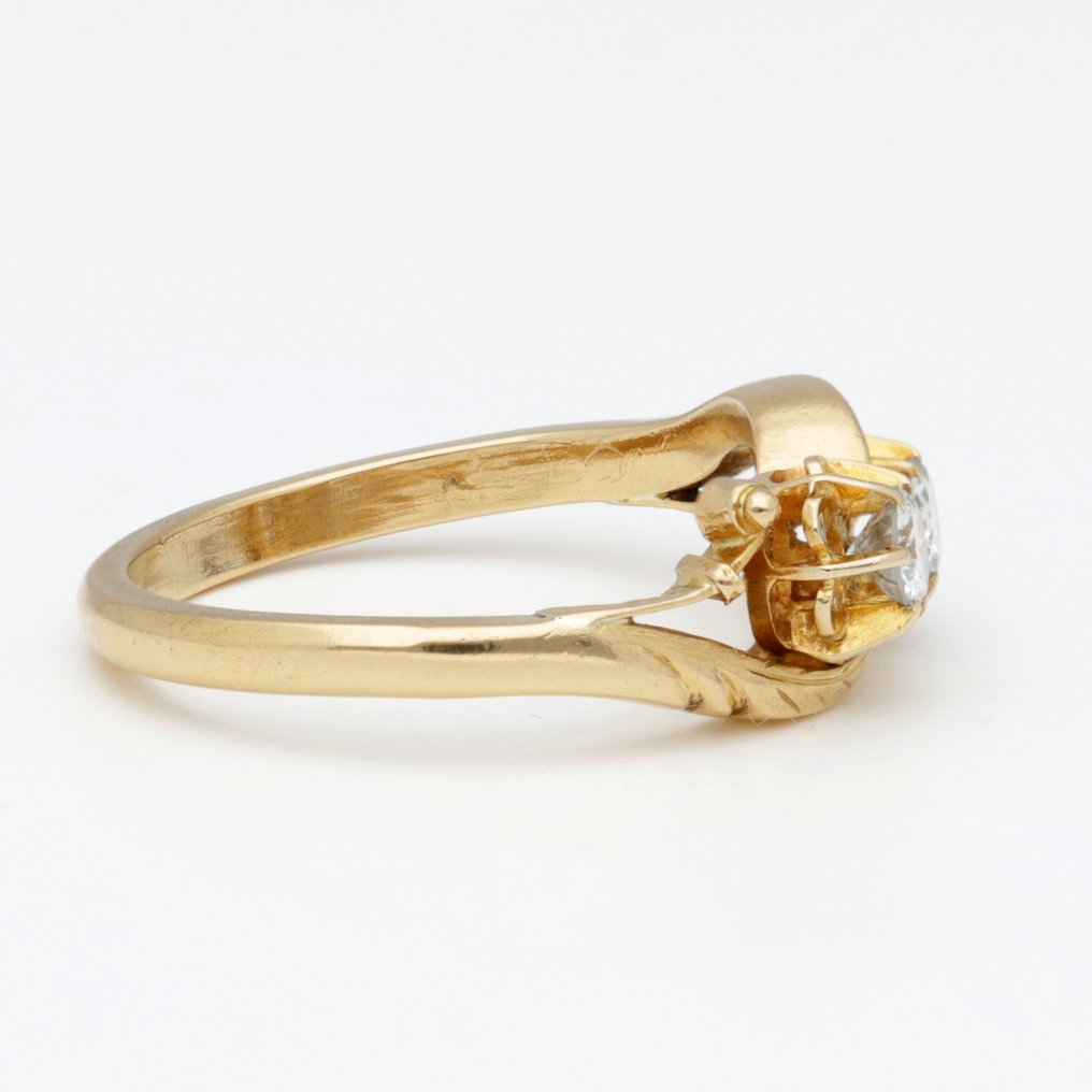 Bague - 21 carats Or jaune Diamant (Naturelle)  #4.3