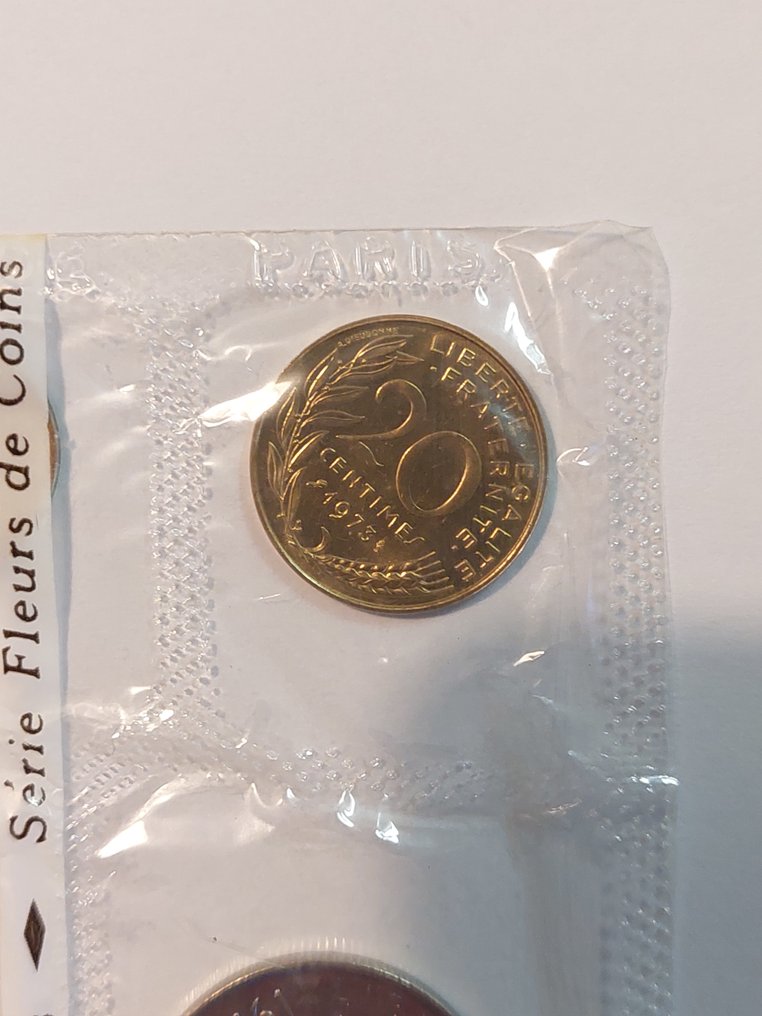 France. 1973 Fleurs de coins met 10 Francs zilver (No reserve price) #2.1