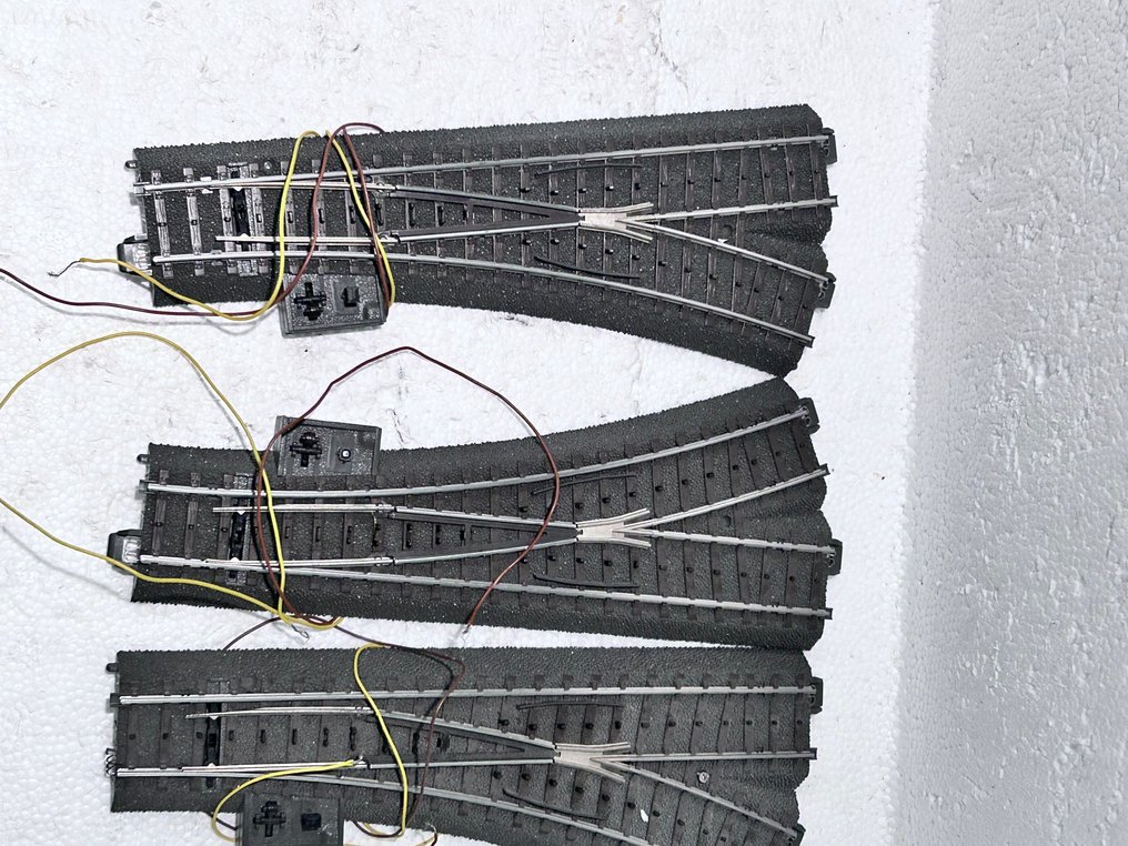 Märklin, Viessmann H0 - 24611/12/74490/70 - Modelltogspor (3) - 3 digitale C rails wissels #3.2