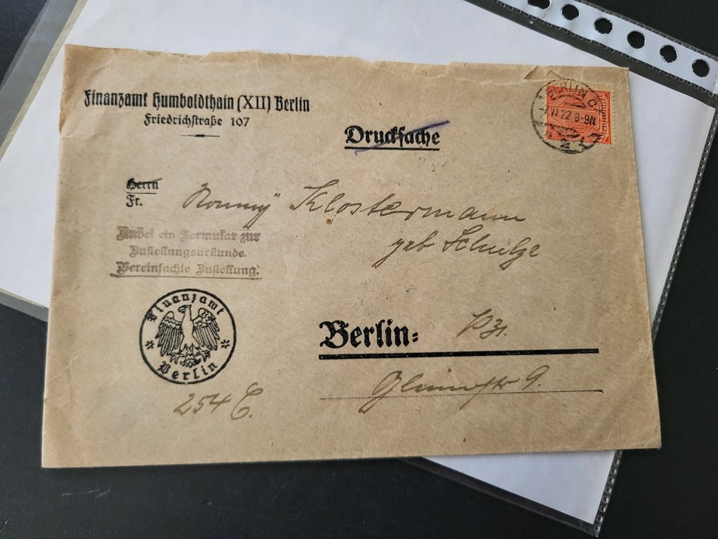 德意志帝国 1880/1985 - 大量邮资片，常带有良好且稀有的邮资盖章和邮戳，属于通货膨胀时期的收藏品。 #3.2