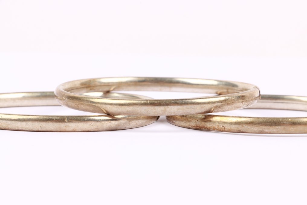 Senza prezzo di riserva - Braccialetto Argento - set di tre vintage #2.1