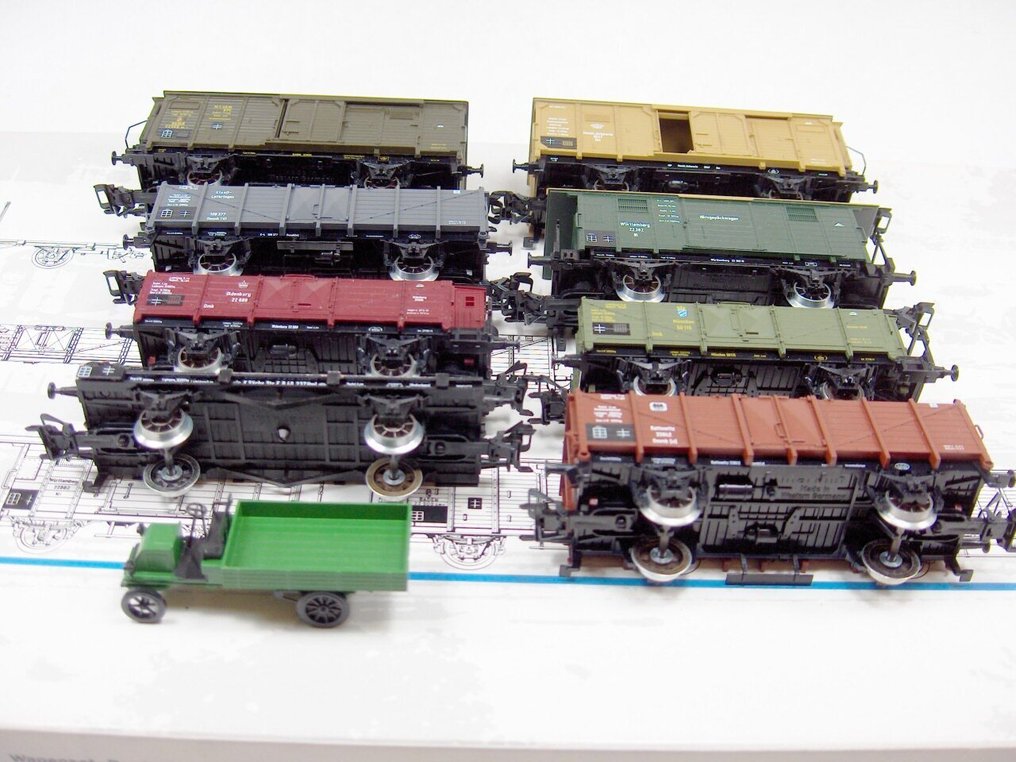 Märklin H0 - 4789 - Model train freight wagon set (1) - Freight set from the German State Railway - Deutscher Staatsbahn #2.1