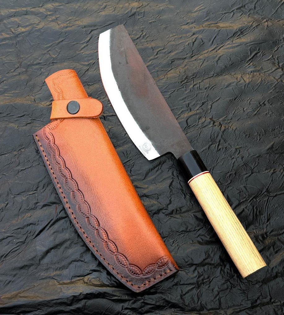 Køkkenkniv - Køkkenkniv - 12C27 rustfrit stål kokkekniv Håndlavede knive, olivetræ, Risen - træ - Asien #4.3