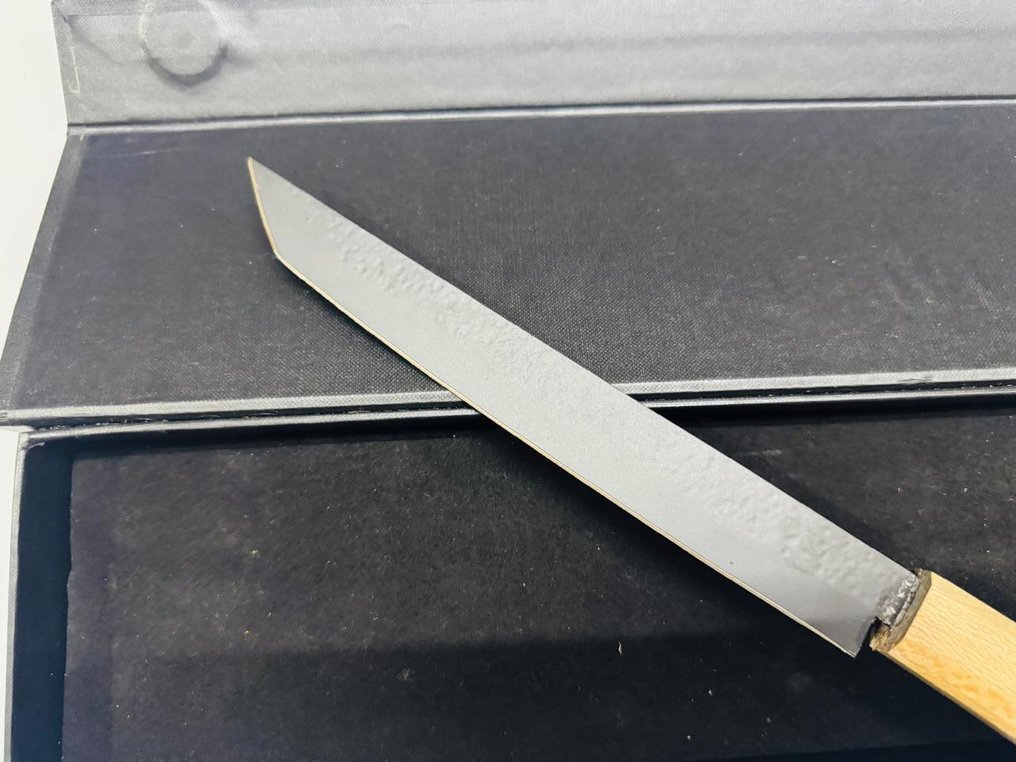 厨刀 -  日本面包师刀（042） - 钢少钢，自然木柄带盒 - 日本 - 日本面包师刀 #2.1