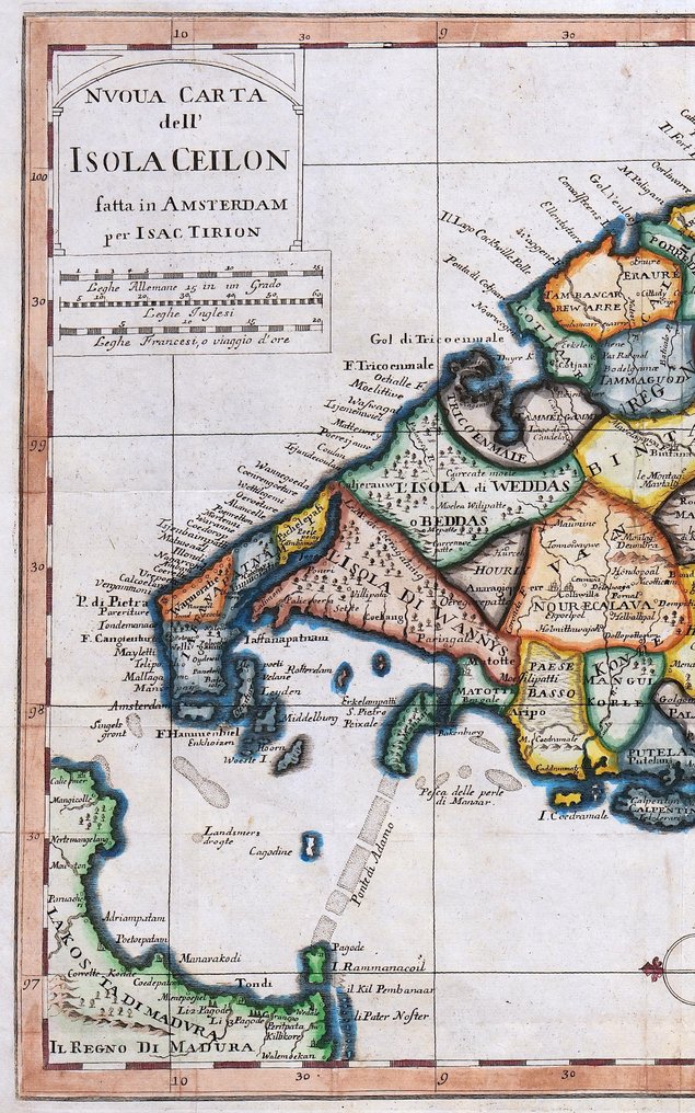 Ασία - Σρι Λάνκα; T. Salmon - Nuova carta dell'Isola Ceilon - 1721-1750 #1.0