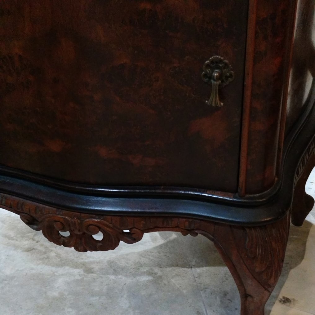 Table de chevet - Noyer, Ronce de noyer - Ensemble de 2 pièces #3.2