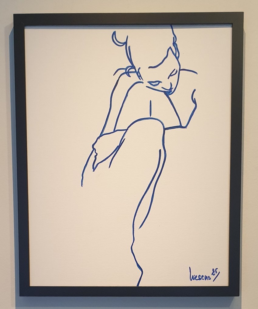 Liesens - In a dream ( handpainted on canvas) met lijst #4.3