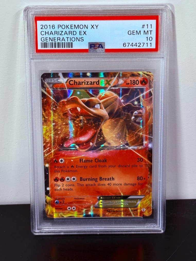 Pokémon - 1 Graded card - Charizard Foil, Holo - PSA 10 - Various sets #1.0