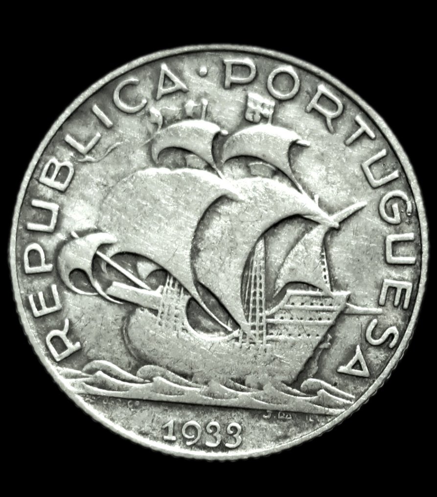 葡萄牙. Republic. 2 ½ Escudos 1933  (沒有保留價) #1.0