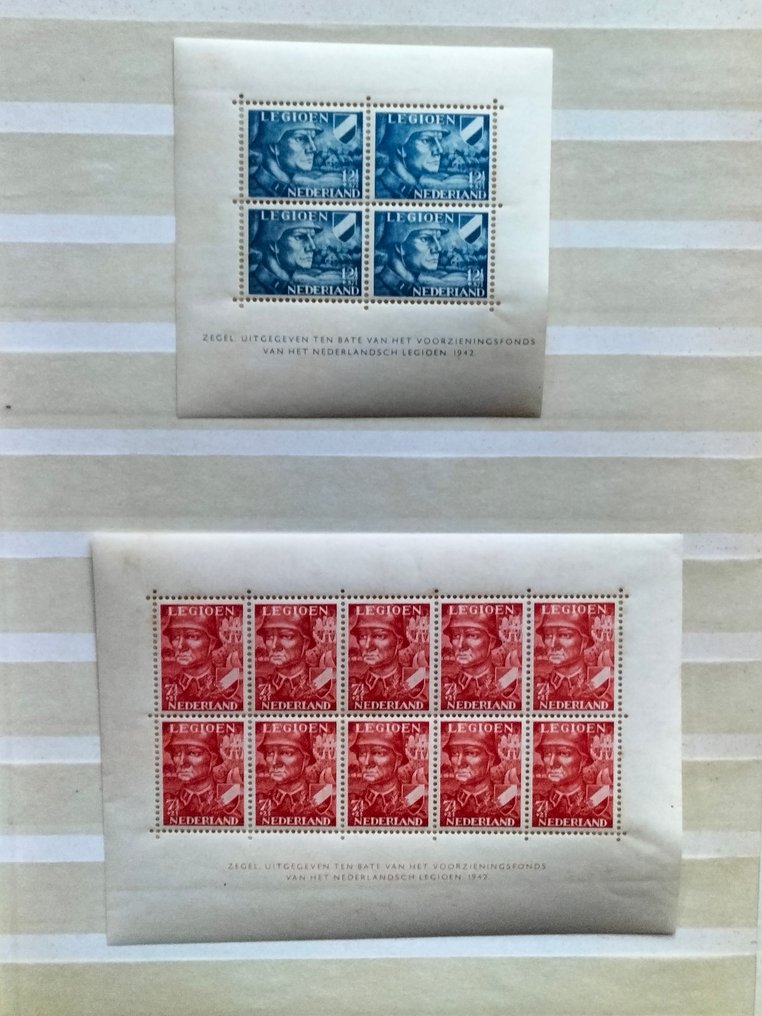 Ολλανδία 1940/1999 - Βασιλική - Blokken (συμπεριλαμβανομένου του Legioen) - Πιστοποιητικά σε 2 λευκώματα και 6 φύλλα. #3.2
