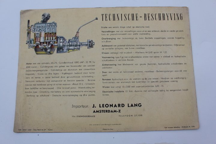 Lot brochures van Fiat - Prospekt - 1932 #2.1