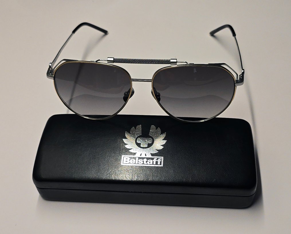 Belstaff - Made in Japan - LEGEND - Silver & Gold Titanium Design - Lenses by Zeiss - *New* - 太阳镜 #1.0