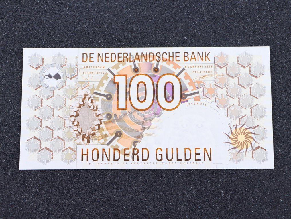 Ολλανδία. - 100 Gulden - 1992 - Pick 101 (χωρίς τιμή ασφαλείας) #1.0