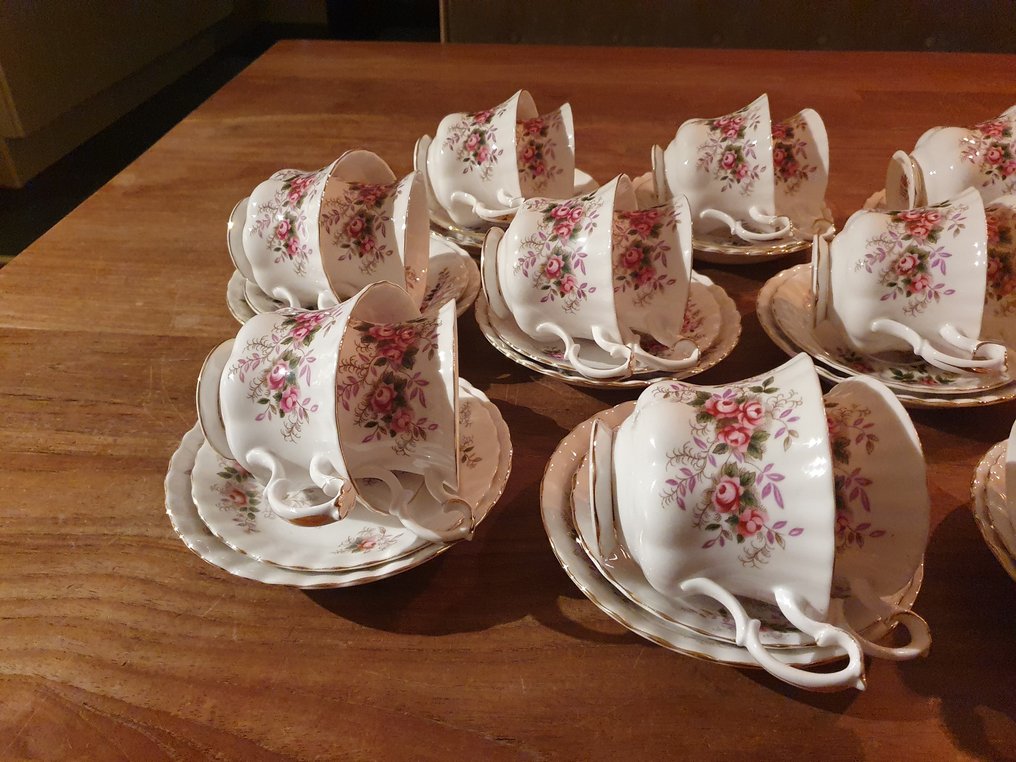 Royal Albert - Csésze és csészealj (20) - Lavender Rose - Csont, Porcelán - 10 készlet #1.0