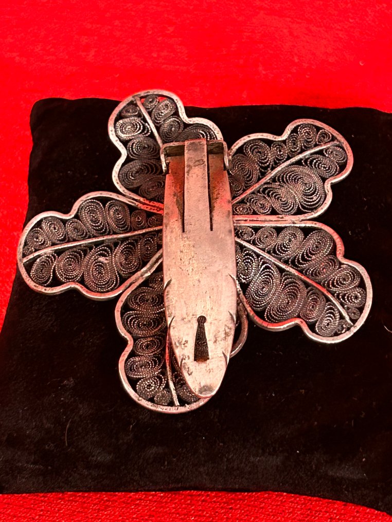 Sem preço de reserva - Pregadeira Prata - Filigraan Broche 800 #3.2