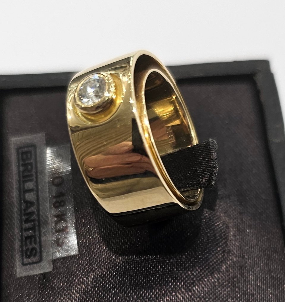 Bague - 18 carats Or jaune -  0.48ct. tw. Diamant (Naturelle)  - Diamant #3.2