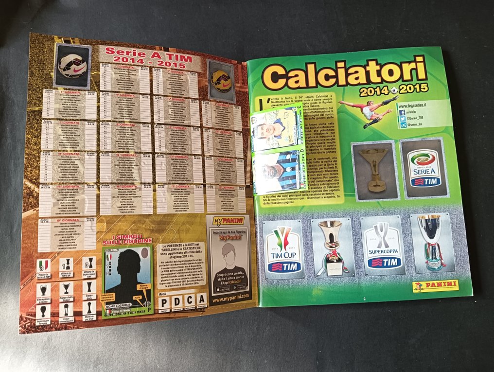 Panini Calciatori 2014-2015 completo con aggiornamenti - 1 Ολοκληρωμένο άλμπουμ - Excellent (EX) #1.0