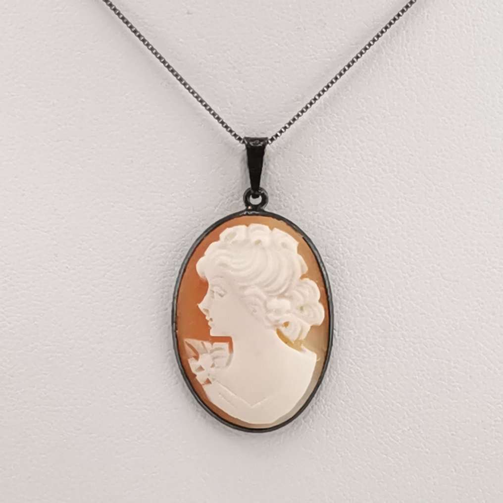 Argento 925 - Cameo - Cammeo met de hand gesneden #1.0