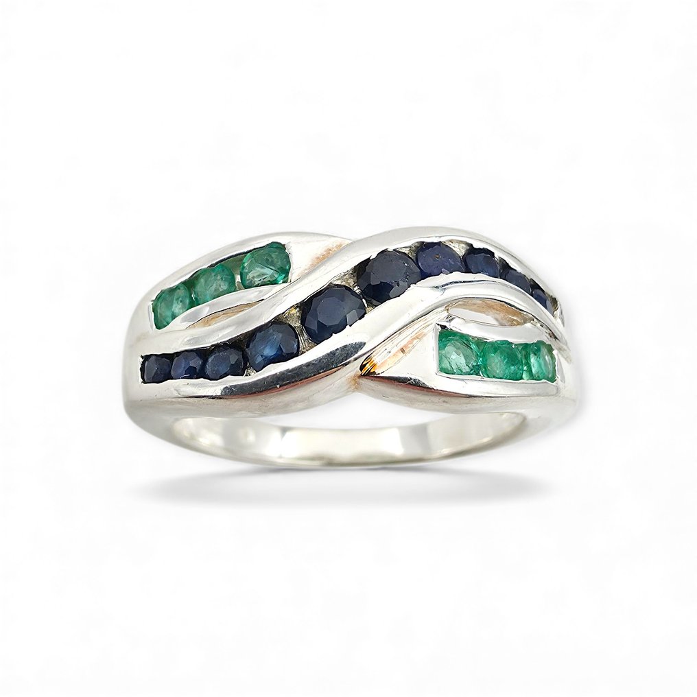 Senza prezzo di riserva - Anello Argento - Sapphire (Certificato) #1.0