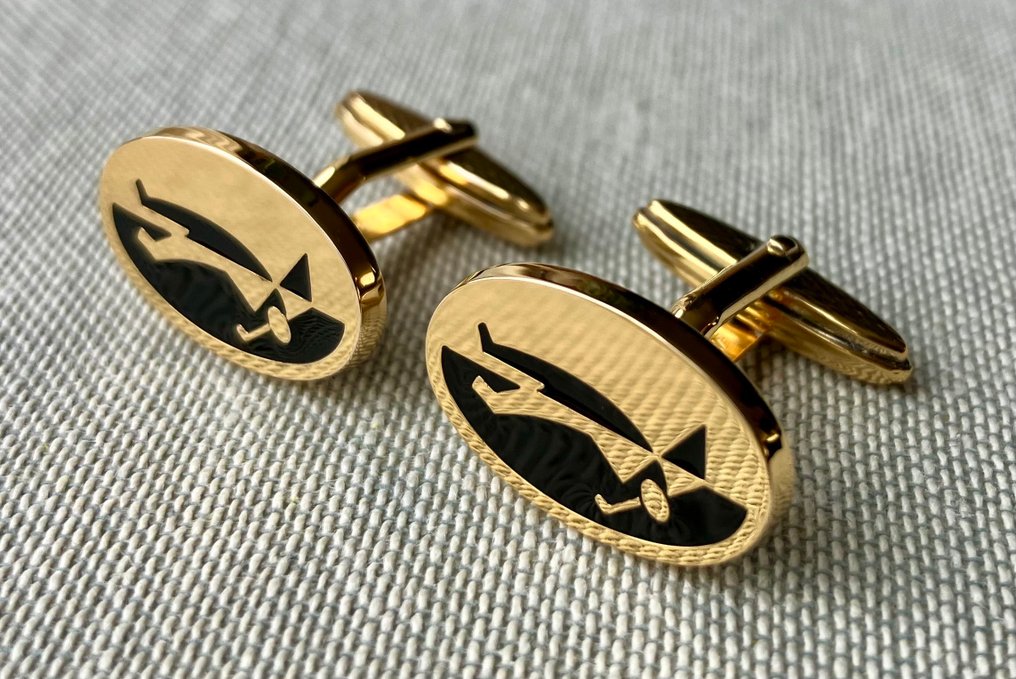 Alfred Dunhill - Silver - Cufflinks - Golf - No reserve #4.3