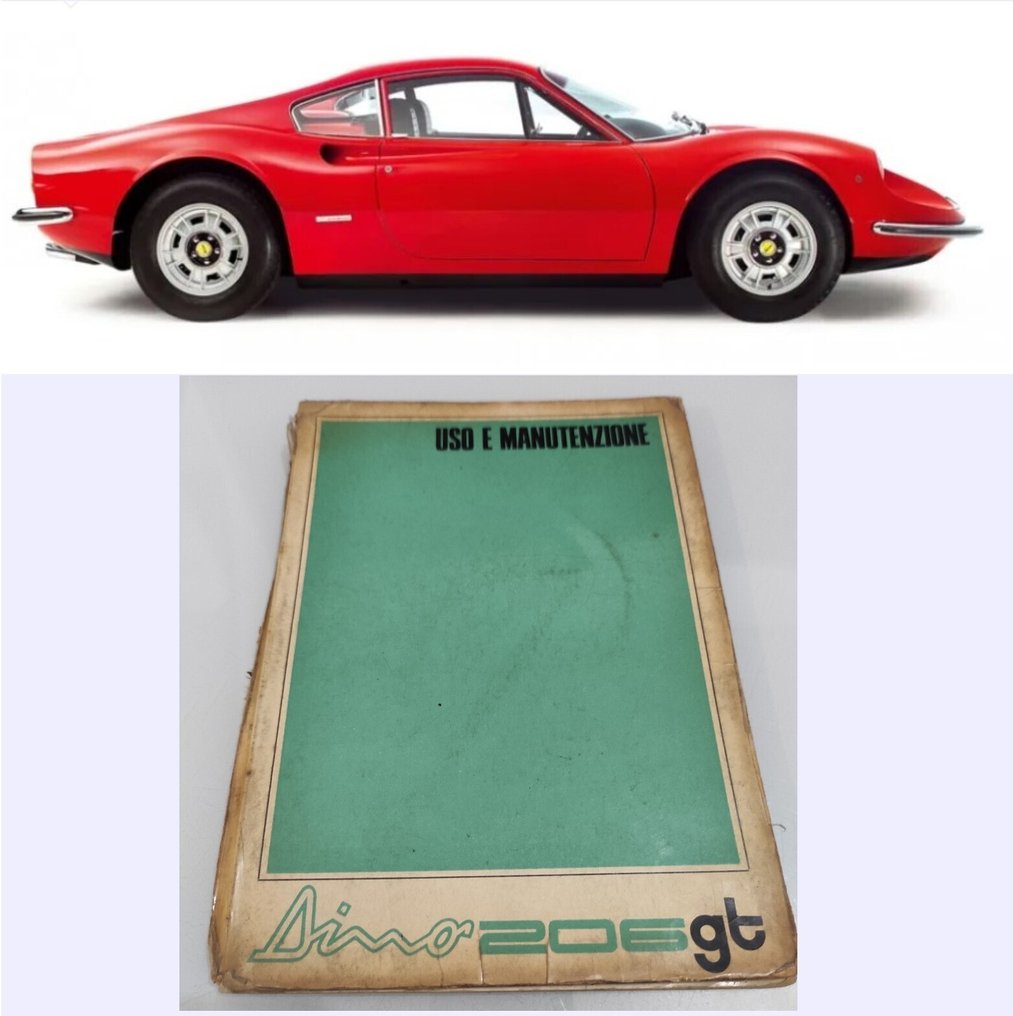 法拉利Dino 206 GT 车主手册 极其稀有的1969年原版 - Ferrari - Dino 206 gt #1.0