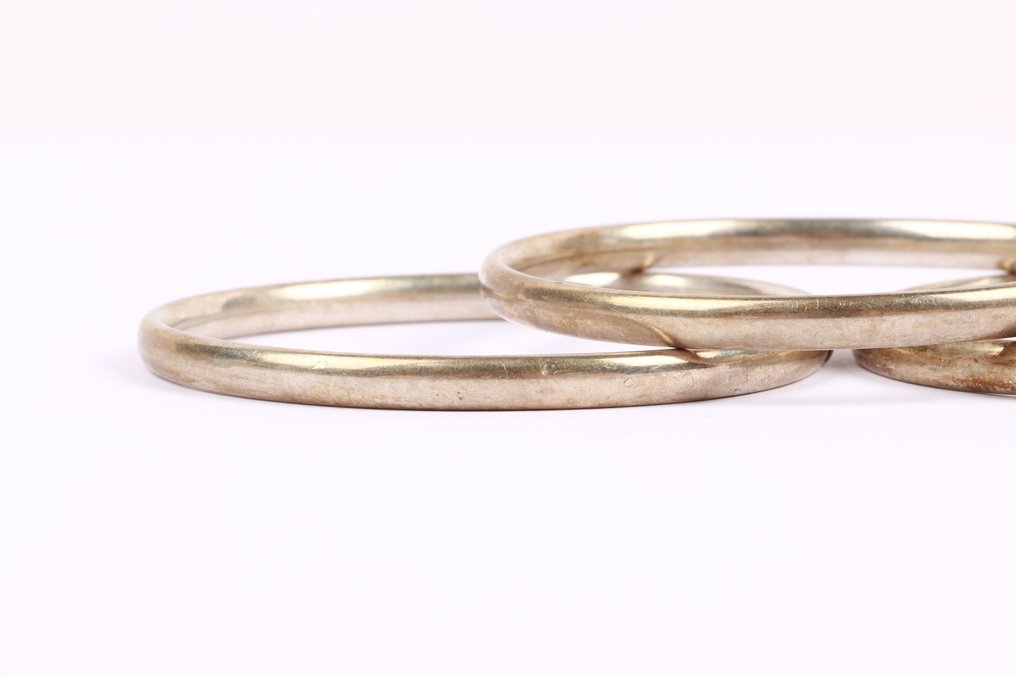 Senza prezzo di riserva - Braccialetto Argento - set di tre vintage #1.0