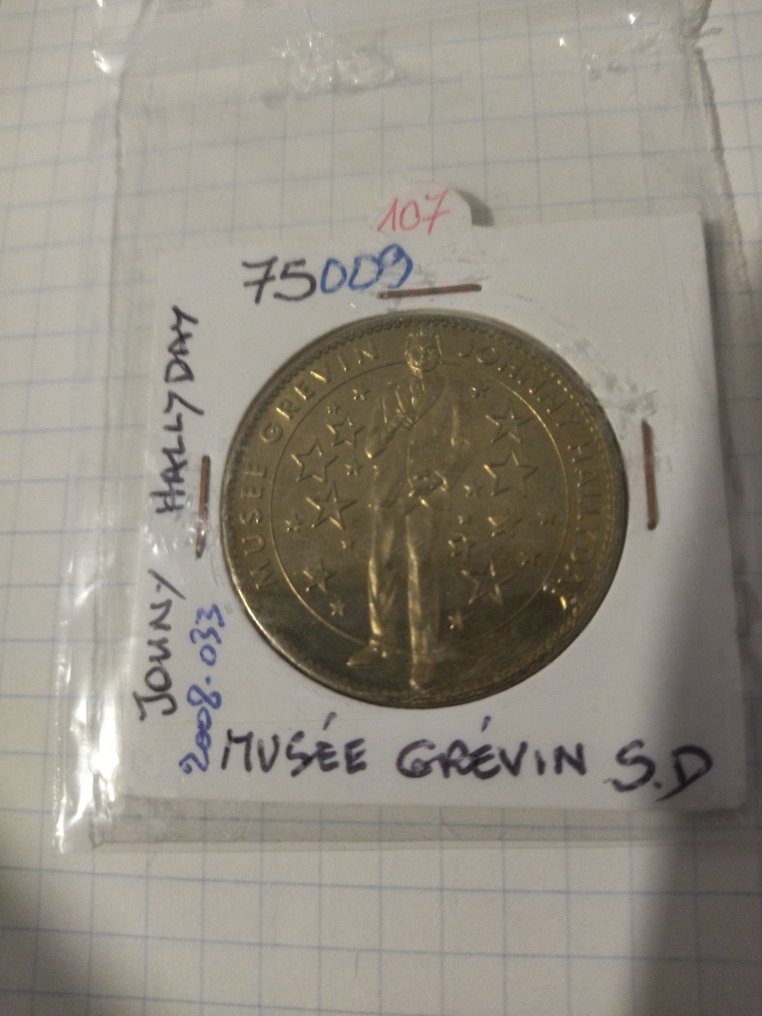 Johnny Hallyday - 收藏套装：限量CD盒装、书籍、模型、“我爱你”胸针、格雷文奖章 - 2002 - 限量版 #4.3