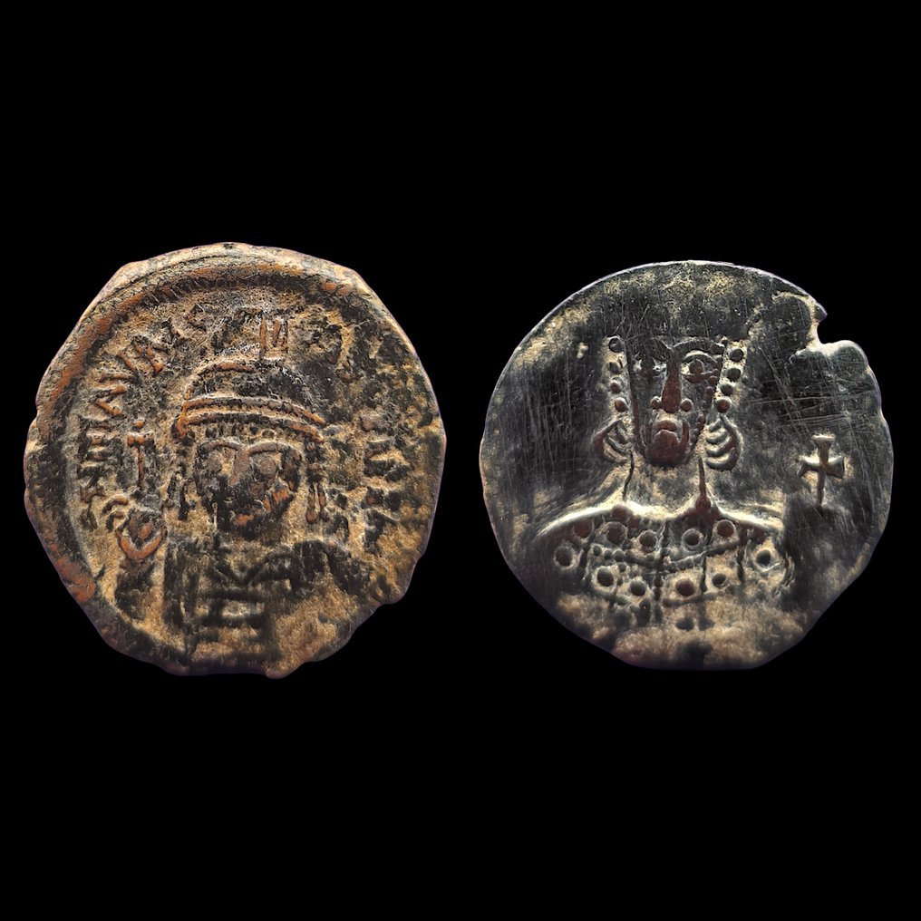 Βυζαντινή αυτοκρατορία Lote de 2 monedas  (χωρίς τιμή ασφαλείας) #1.0