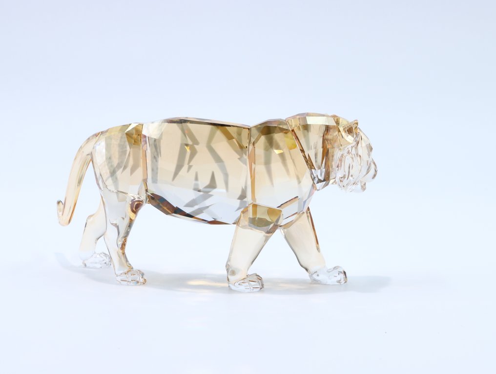Figure - Swarovski - Bedreigde Dieren Tijger (Boxed + certificate) - Crystal #3.2