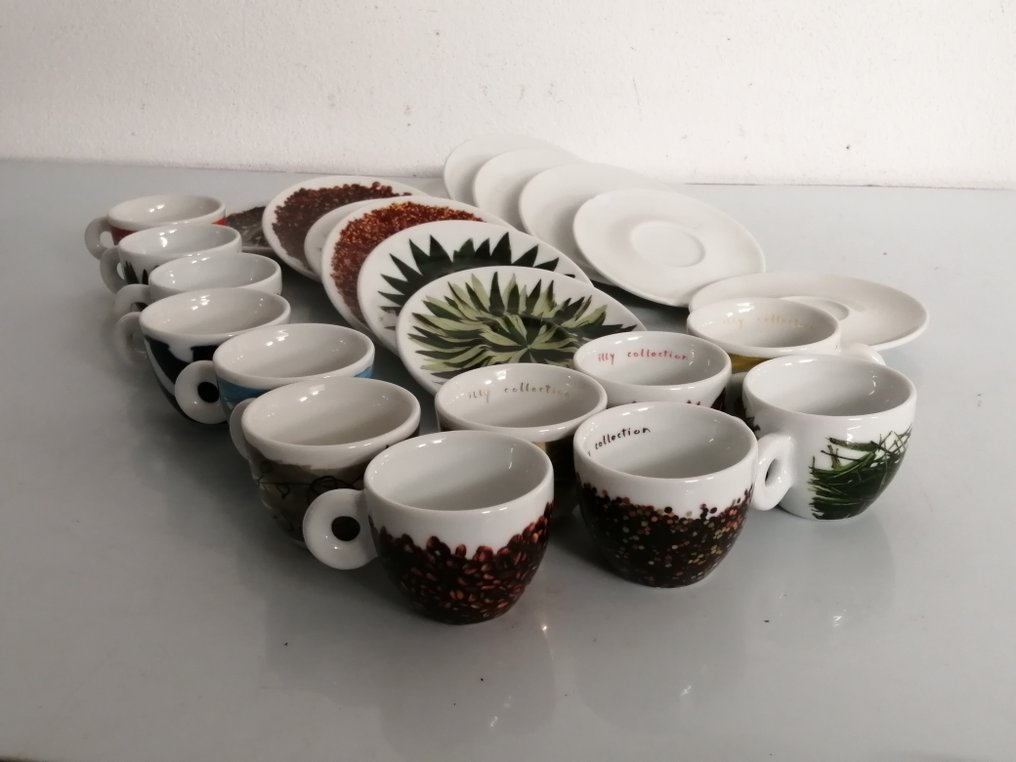 illy Art Collection - Tazzine Numerate - Matteo Thun - Coffee set for 6 - Porcelain #1.0