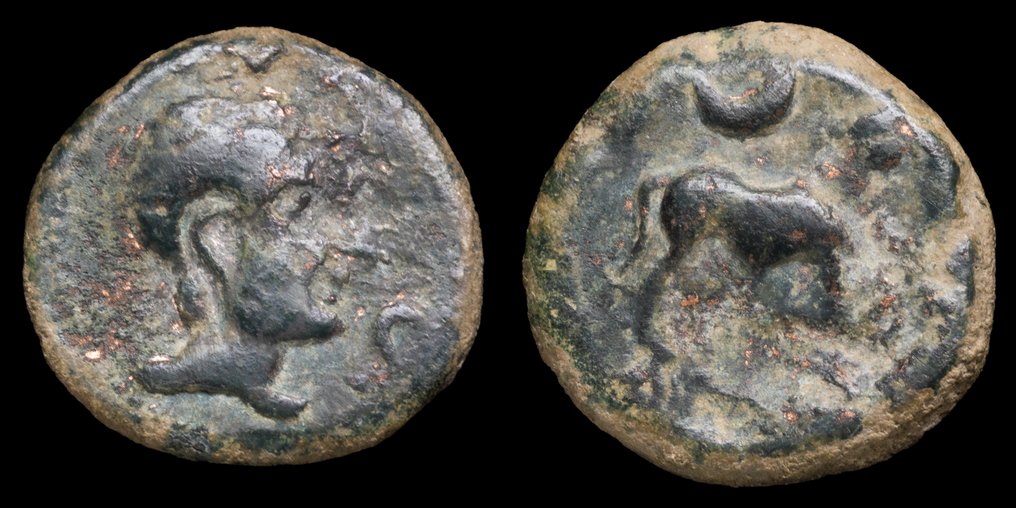 Hispania, Castulo Semis siglo II-I a.C, Cazlona (Jaen)  (Zonder minimumprijs) #1.0