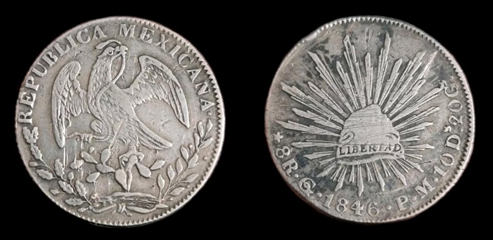 Μεξικό. 8 Reales 1846 Guanajuato PM  (χωρίς τιμή ασφαλείας) #2.1