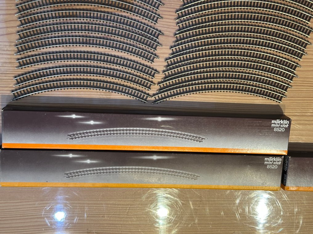 Märklin Z - 8510, 8520, 8530, 8531, 8592 - Γραμμές τρένου μοντελισμού (73) - Märklin Z καμπυλωτές ράγες. #1.0