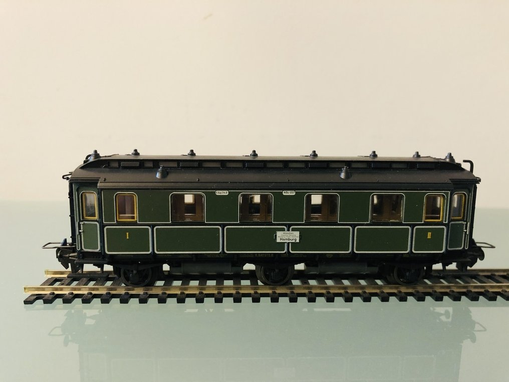 Trix Express H0轨 - 模型火车客运车厢 (5) - 一组由五辆老式三轴车辆组成的车辆 - K.Bay.Sts.B #4.3