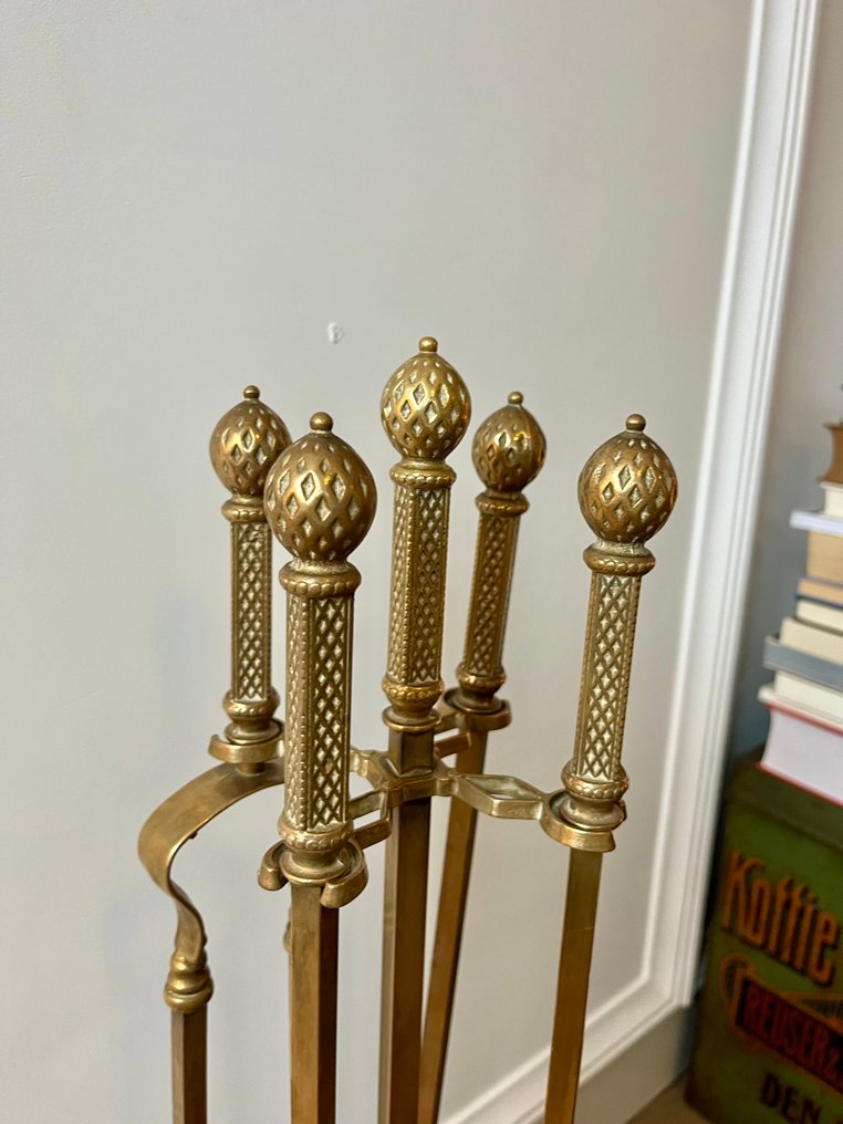 Pejsetilbehør - Messing - Pejsesæt orientalisme #4.3