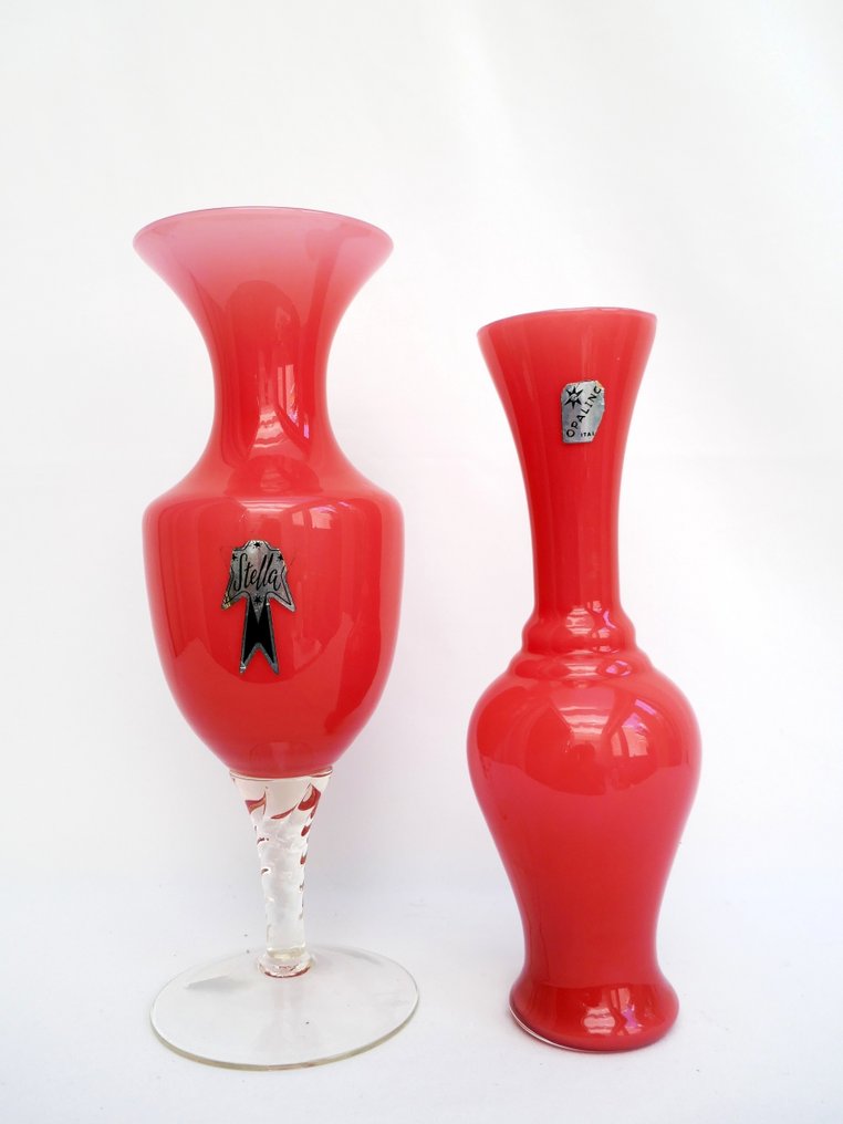 Empoli Opalino / Empoli Stella - Vase (2) - Opaline glass #1.0