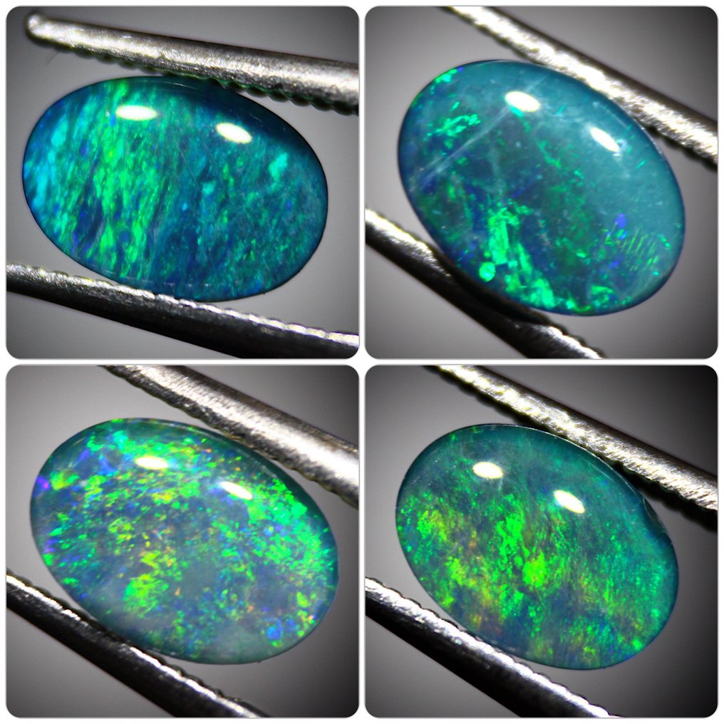 High Quality Australian Opal Triplet - Ct. 2.40 Cabochon - Height: 7 mm - Width: 5 mm- 0.48 g #1.0