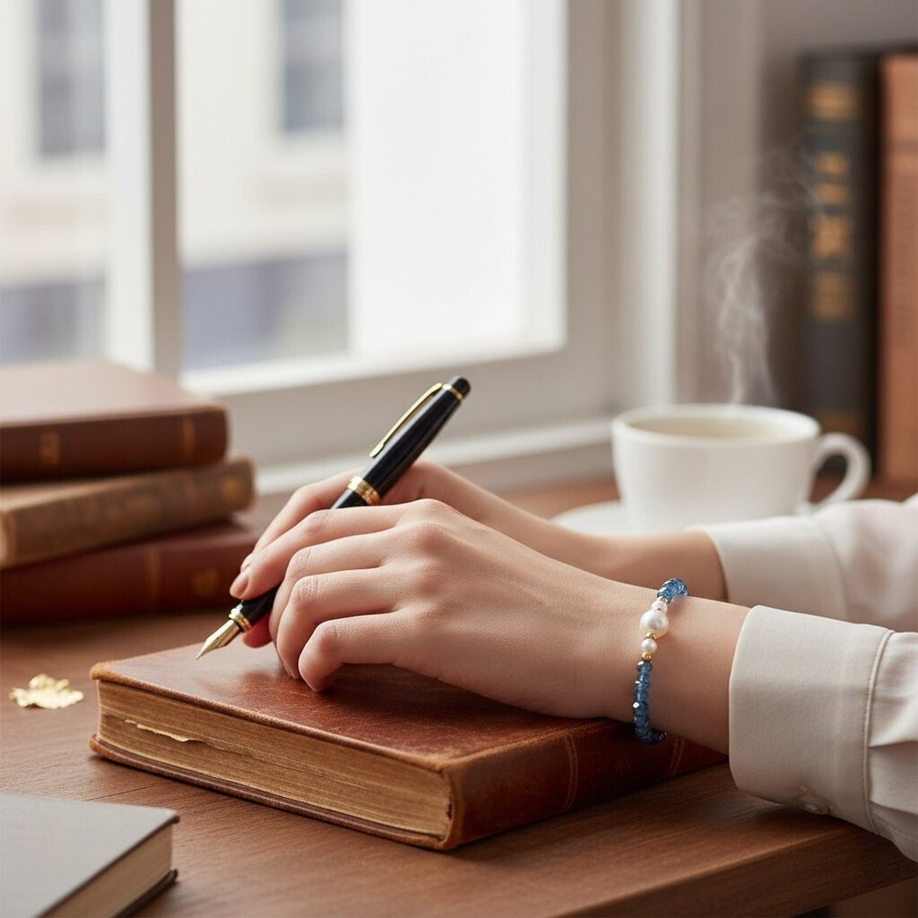 没有保留价 - 手镯 - 18K包金 黄金 珍珠 - 黄宝石 #2.1