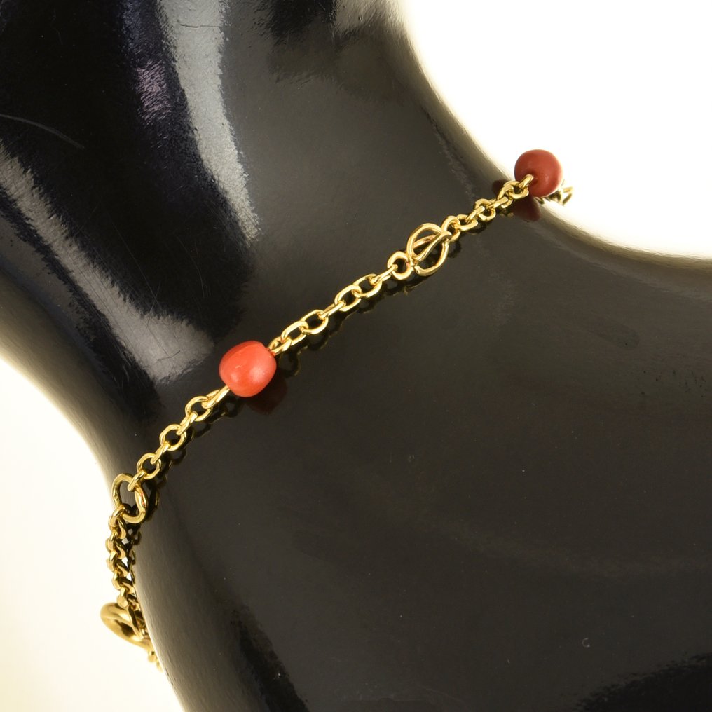 Sans prix de réserve - Bracelet - 18 carats Or jaune Corail #1.0
