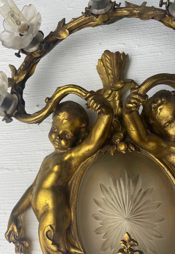 Wandlamp - Verguld messing #2.1