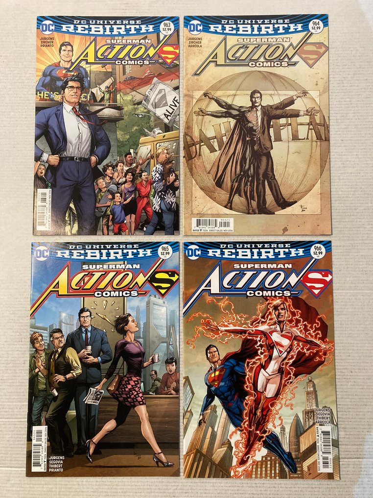 Action Comics Featuring Superman (2016) 24 comics in range # 963 to 1014. No Reserve Price! - Including Oz-effect storyline with 3-D covers, # 100 Gibbons Variant - 24 Comic collection - EO - 2016/2019 #1.0