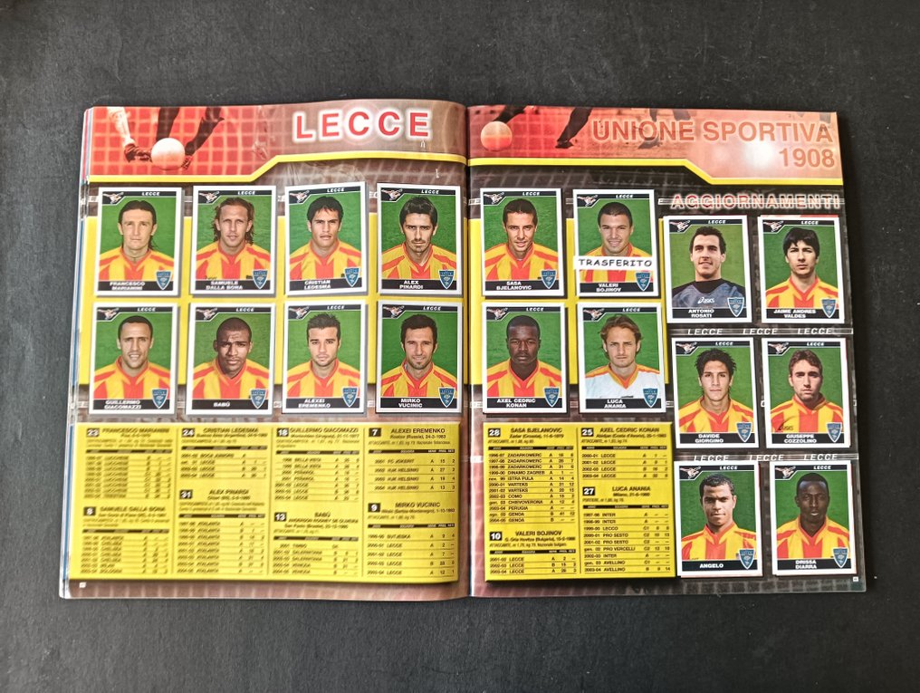 Panini Calciatori 2004-2005 completo con aggiornamenti - 1 Ολοκληρωμένο άλμπουμ - Excellent (EX) #4.3