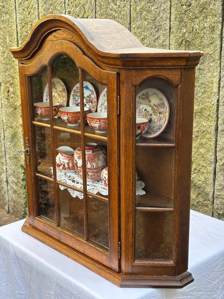 Skab - Træ, Glas - Stor vægskab i træ #3.2